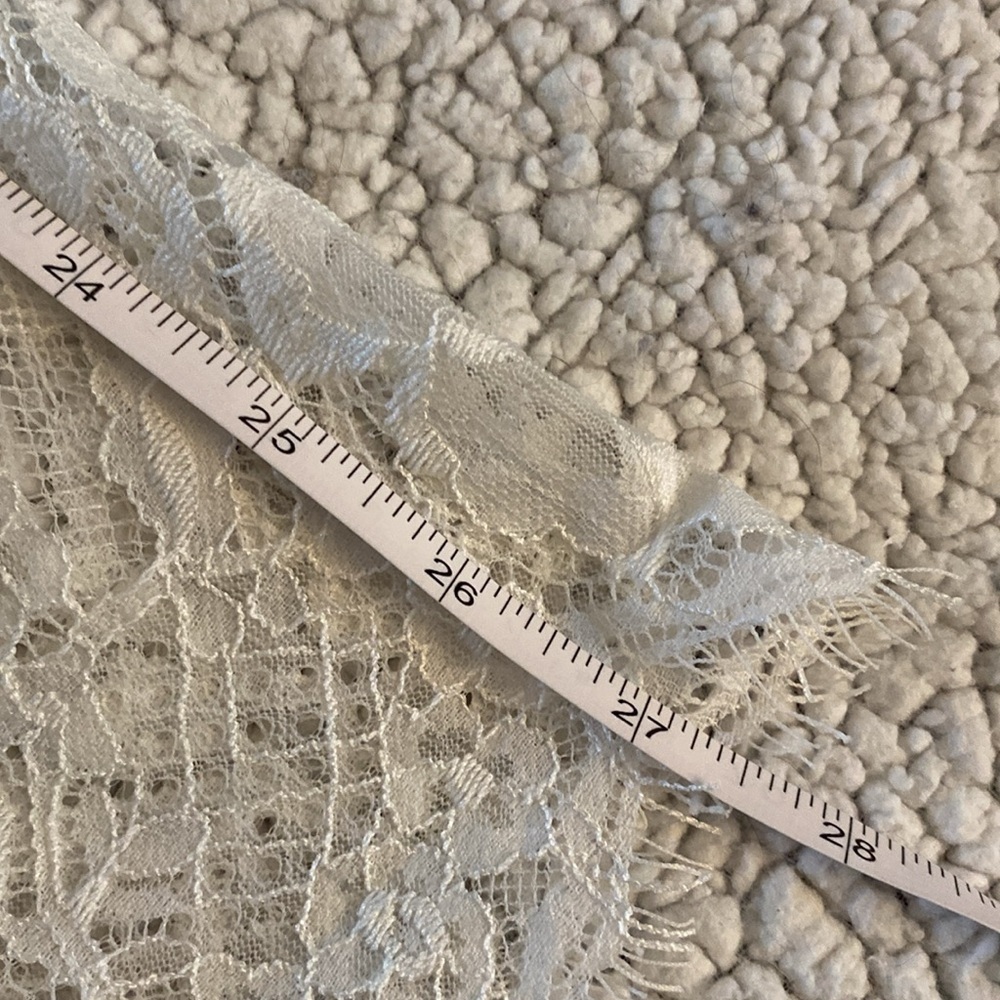 Vintage White Lace Dress Brand: Rainbow. Made in USA Women’s Size M. Scoop back - Picture 7 of 12